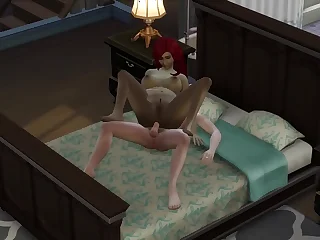 SIMS 4 - MATURE CHUBBY RED HEAD GETS ANAL FUCKED