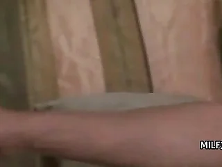 Hot Mature Busty Blonde Cougar Licks Ass